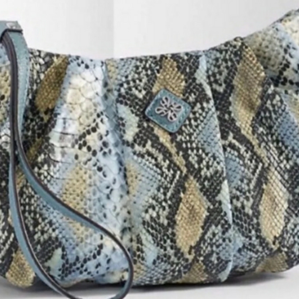 Simply Vera clutch or wristlet. Snakeskin print